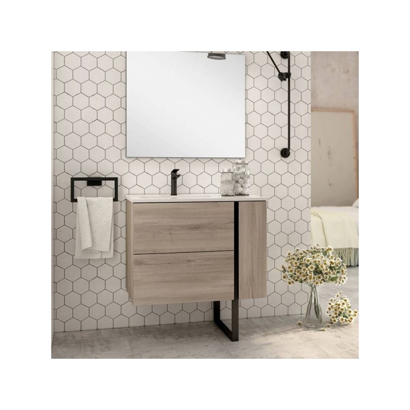 Meuble de salle de bain avec vasque BLACK SWAN