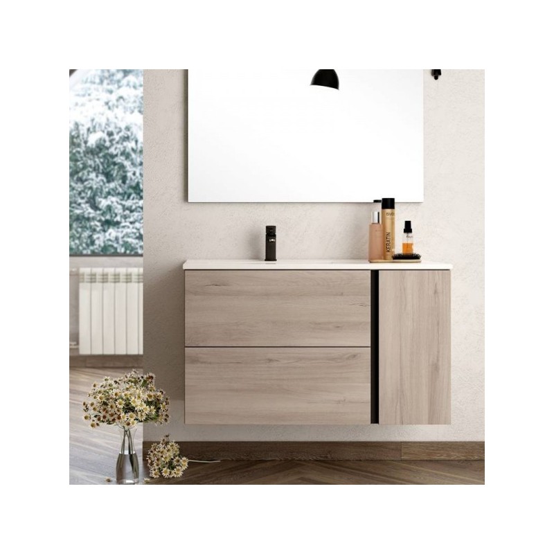 Meuble de salle de bain avec vasque BLACK SWAN