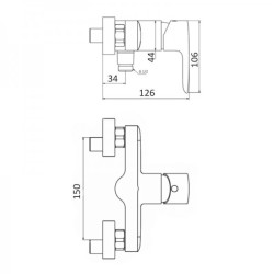 Mitigeur de baignoire VOLGA