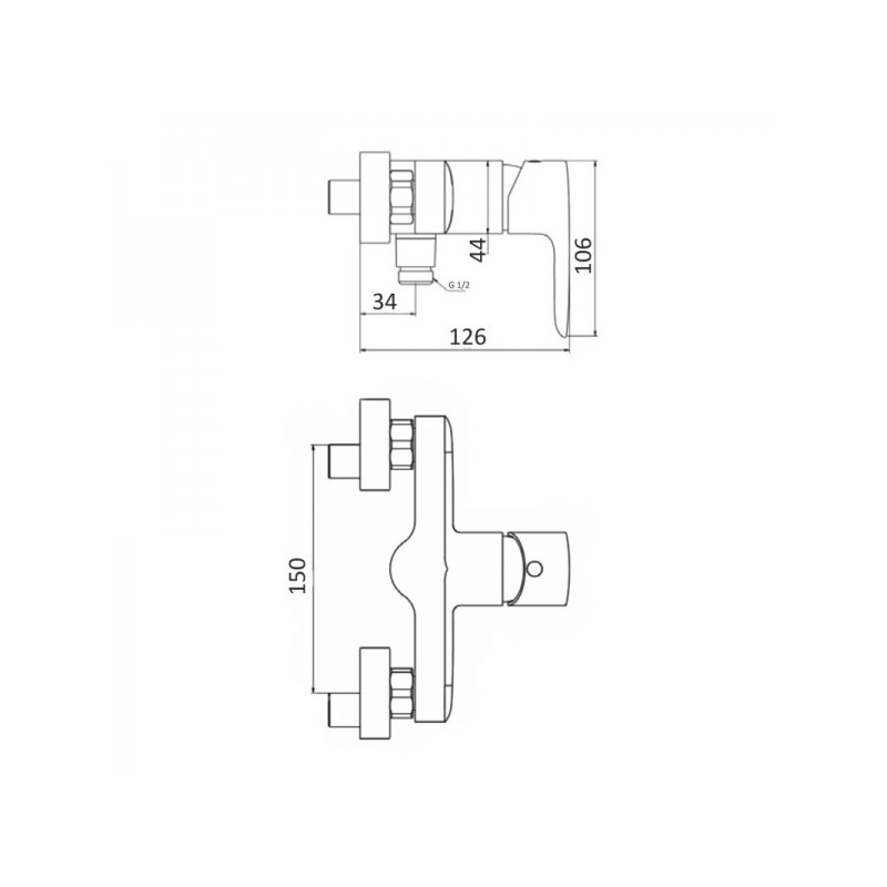 Mitigeur de baignoire VOLGA