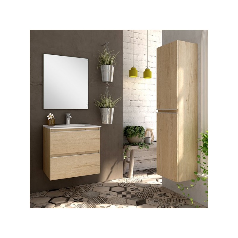 Ensemble Meuble de salle de bains Inglet 60cm Bambu