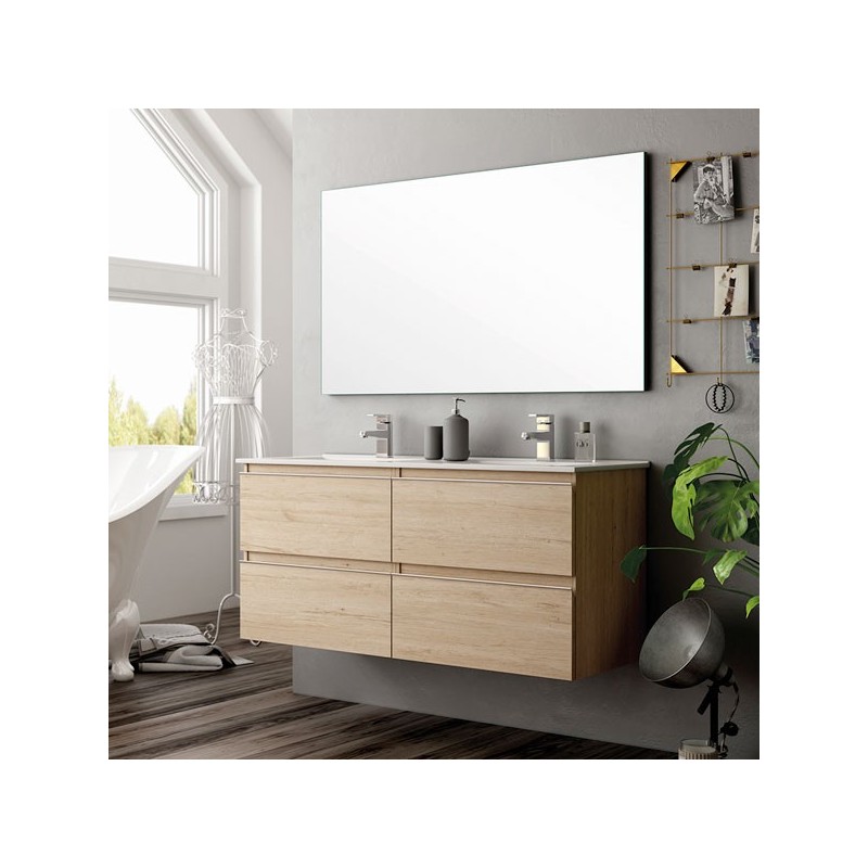 Ensemble Meuble de salle de bains Inglet 120cm Bambu