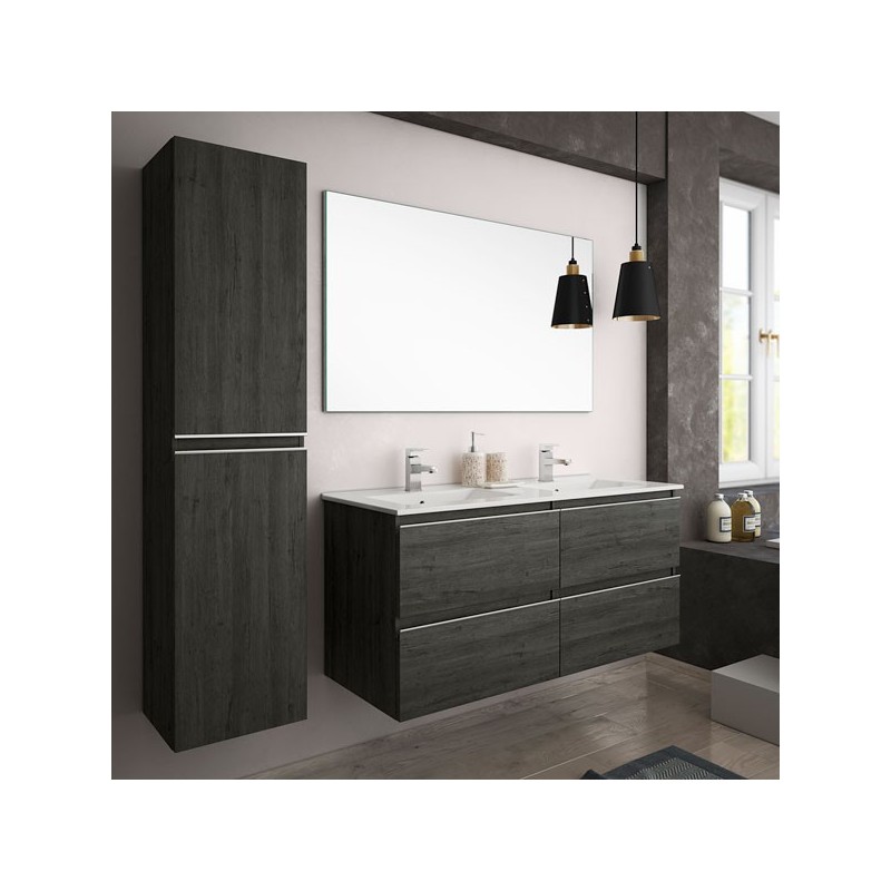 Ensemble Meuble de salle de bains Inglet 120cm Ebony