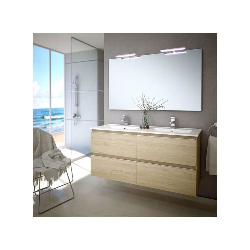 Ensemble Meuble de salle de bains Inglet 140cm Bambu