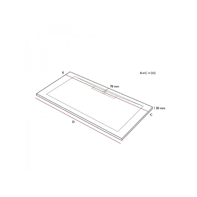 Receveur de douche LUZERA