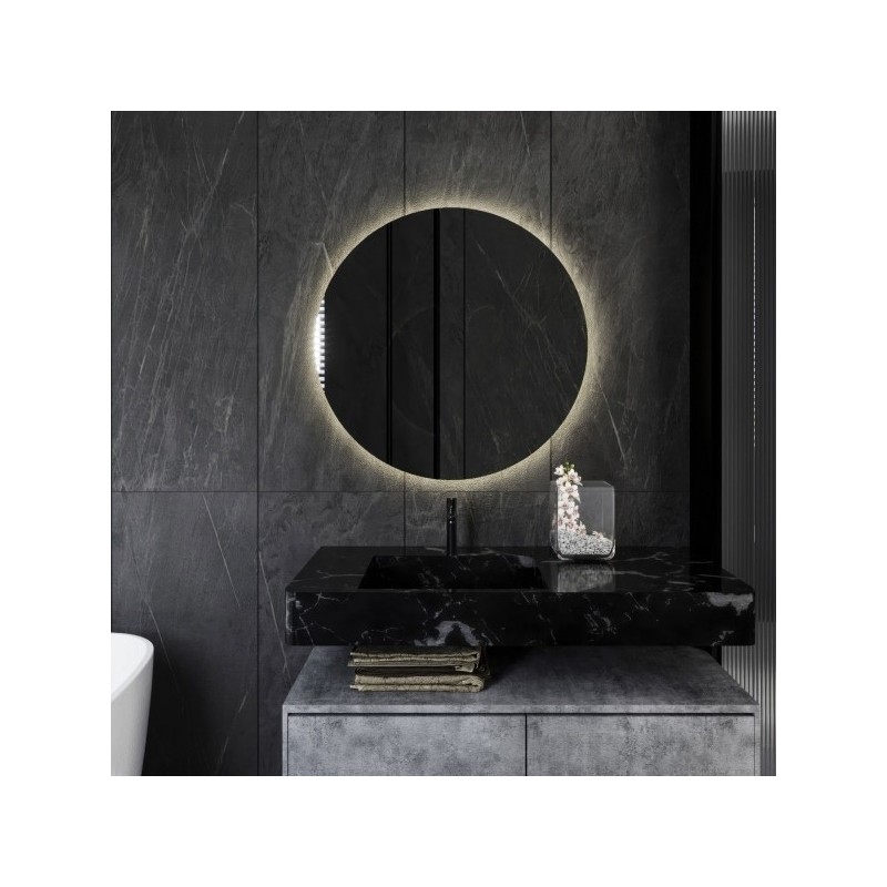 Miroir de salle de bains ROUND Led, antibuée