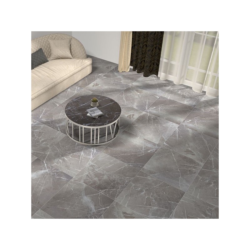 Carrelage brillant Museum grey