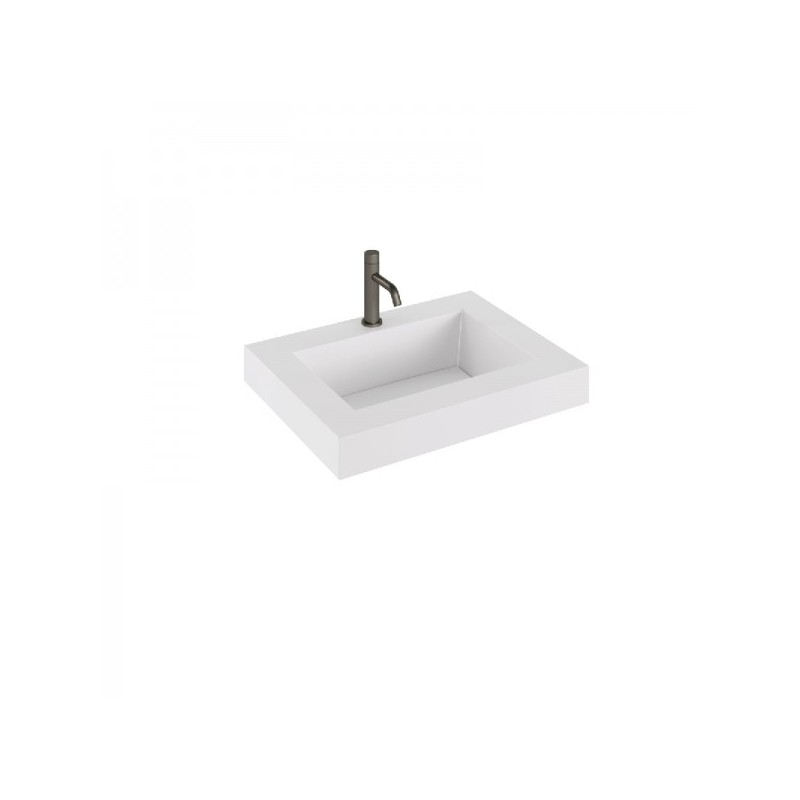 Vasque suspendue solid surface ARTIC