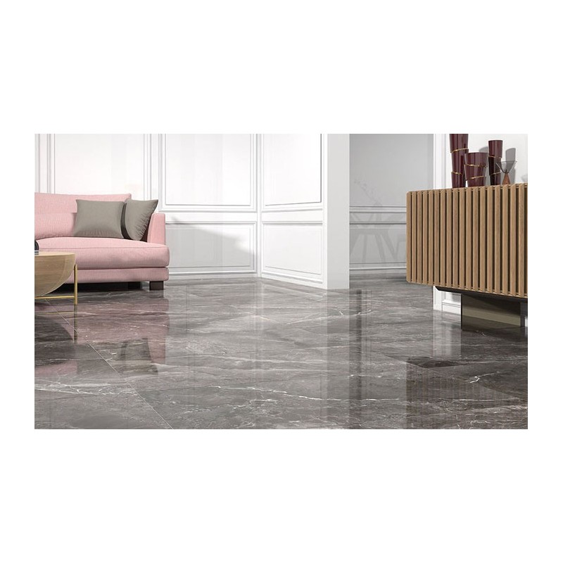 Carrelage brillant Earthstone Graphite