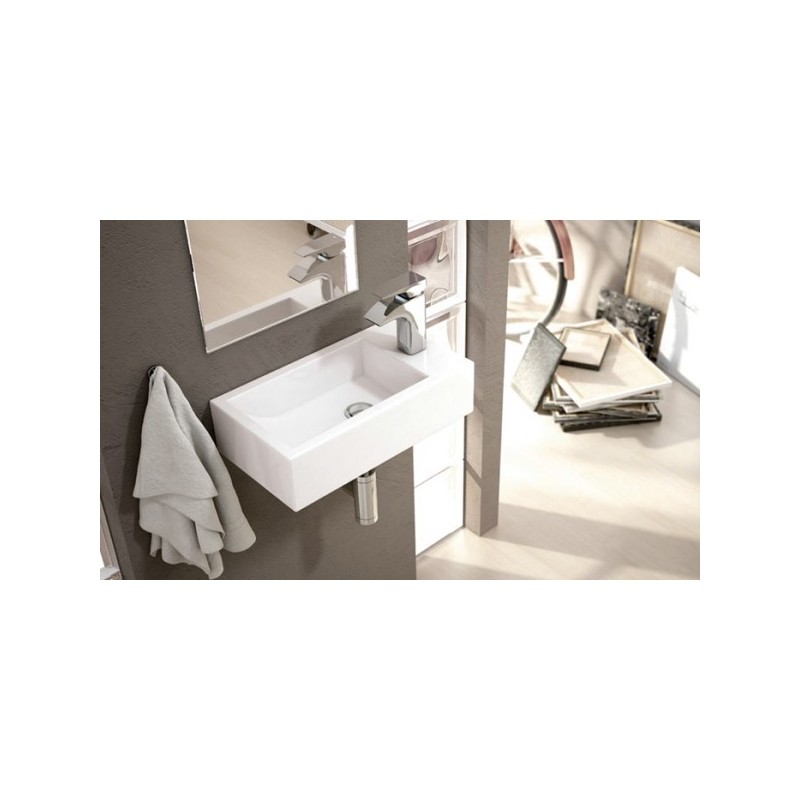 lavabo Picolo robinet droite suspendu 45.5x25.5x12cm