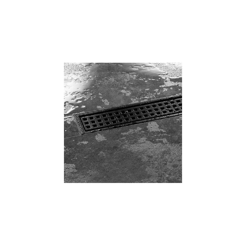 Caniveau de douche italienne Avenue grille square Chrome ou noir