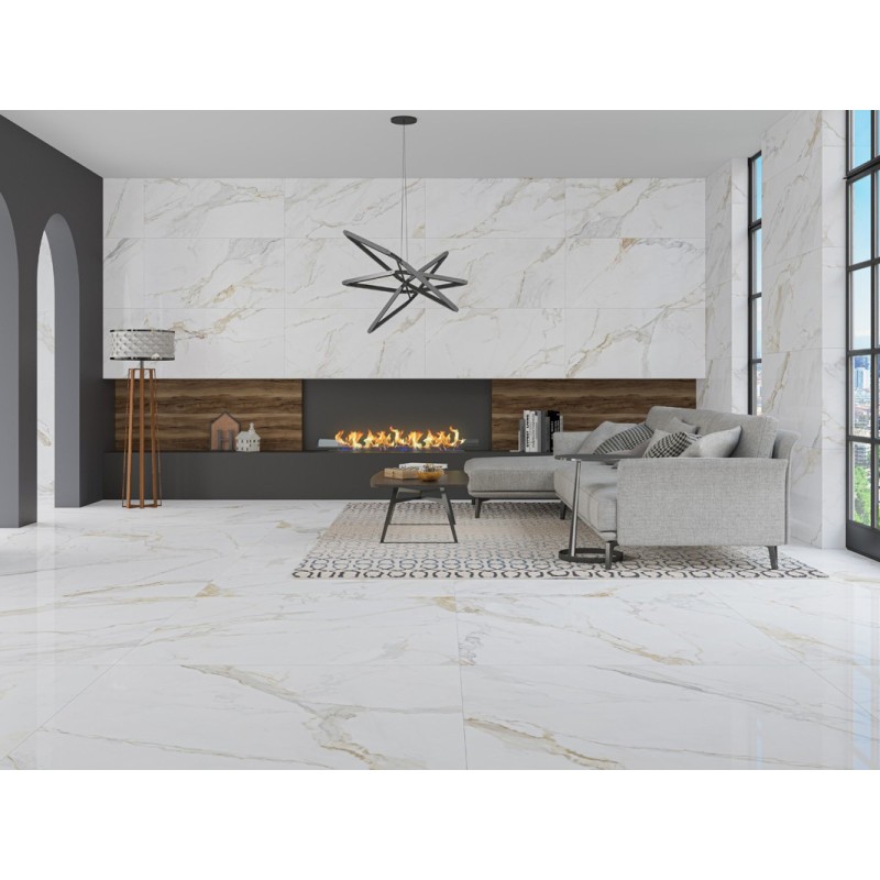 Carrelage poli Marshall Gold 30x60