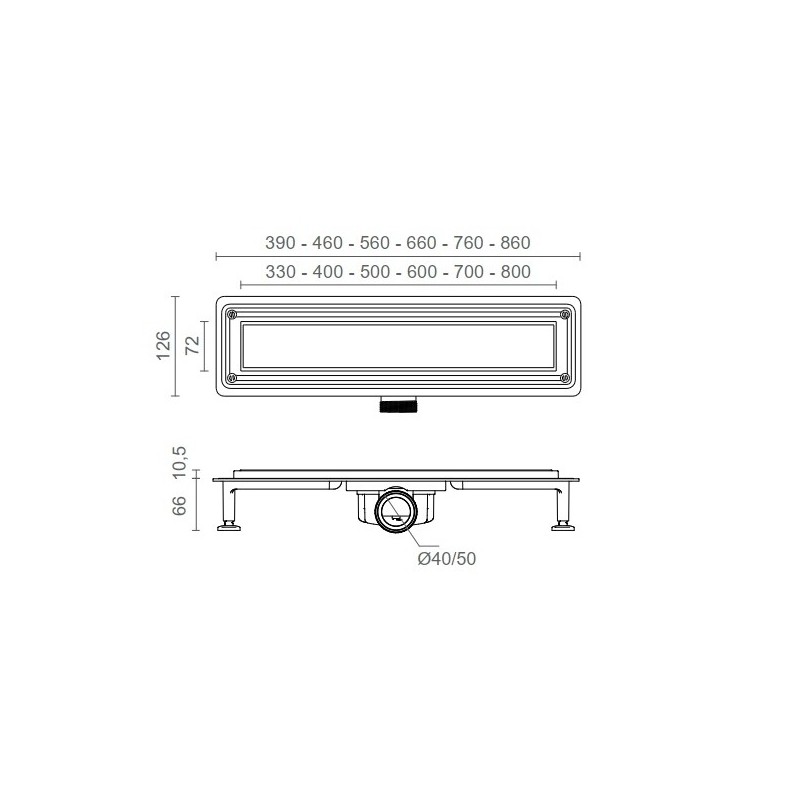 Caniveau de douche italienne KAZIN