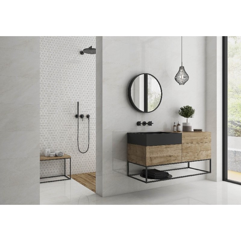 Carrelage poli Stellar white