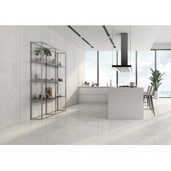 Carrelage poli Stellar white