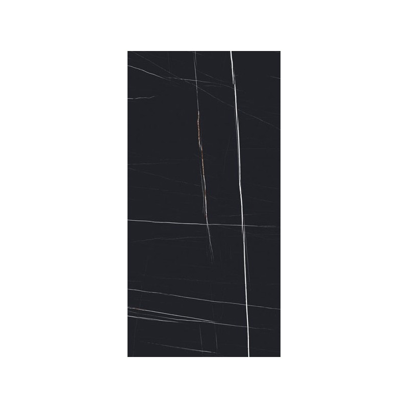 carrelage aspect marbre Sahara Noir brillant