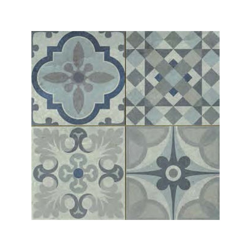 carrelage aspect carreaux ciment Skyros décor gris