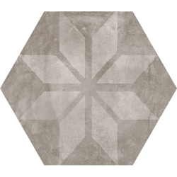 Carrelage hexagonal Menorca mix Gris