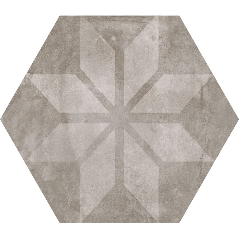 carrelage hexagonal Menorca mix Gris