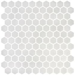 MOSAIQUE HEX STONEGLASS WHITE