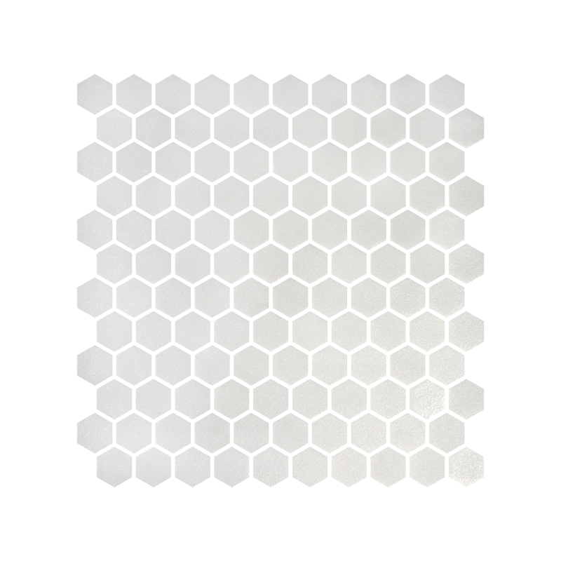 MOSAIQUE HEX STONEGLASS WHITE